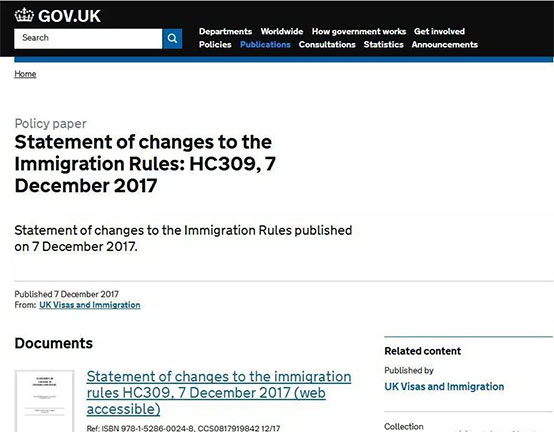 英國移民最新政策：明確附屬申請人居住要求