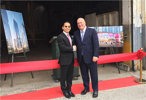 美成達(dá)創(chuàng)始人邱少懷先生出席項目開工儀式與考察項目