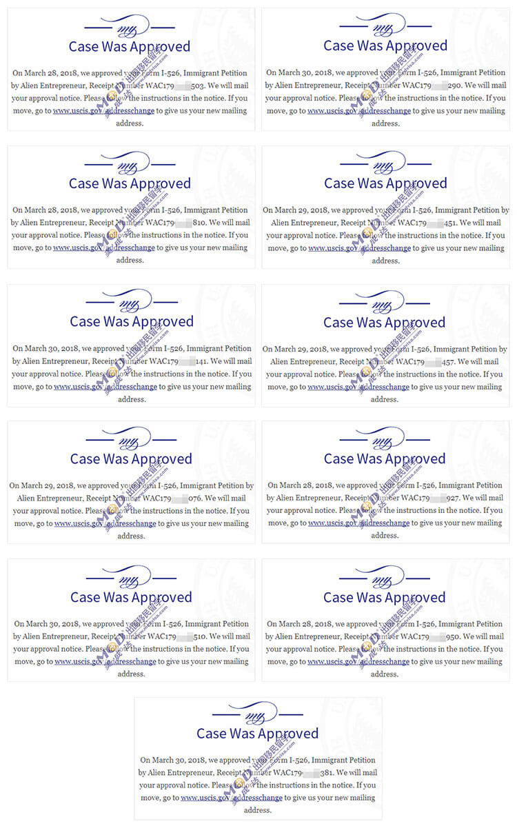 EB-5美國投資移民1-526獲批移民局官網(wǎng)截圖