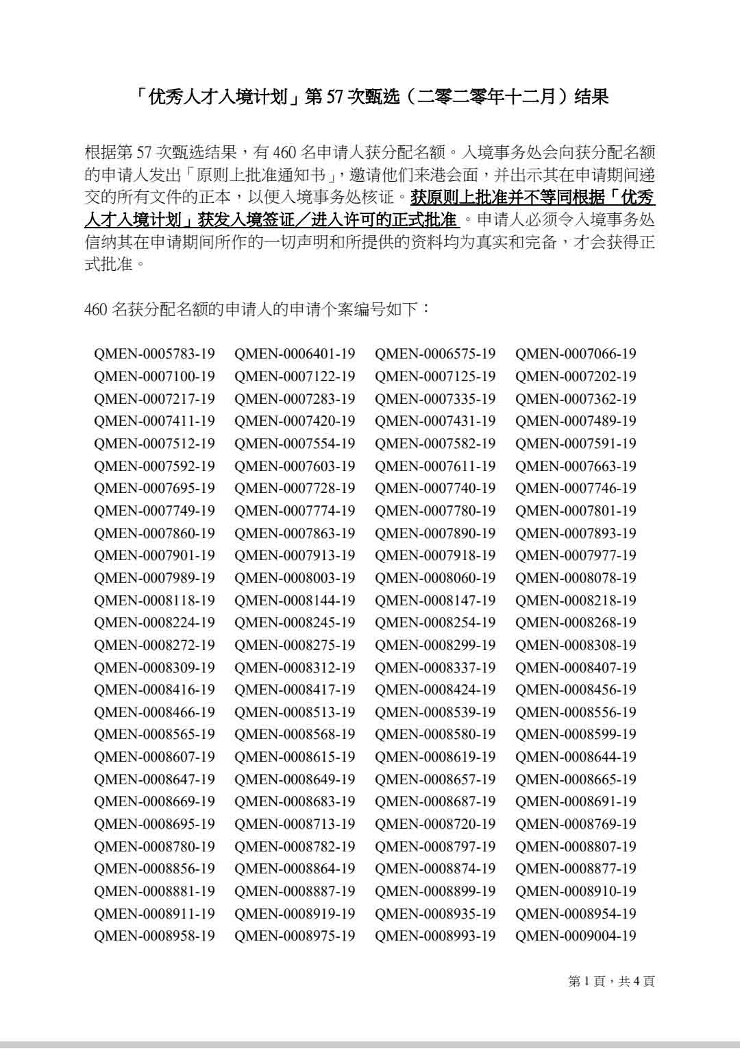 速看！香港優(yōu)才計劃第57次甄選名單出爐